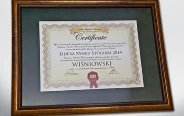 WIŚNIOWSKI Liderem Rynku Stolarki 2014